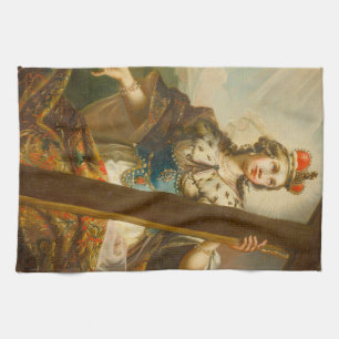 St. Helena von Konstantinopel mit Kreuz Geschirrtuch