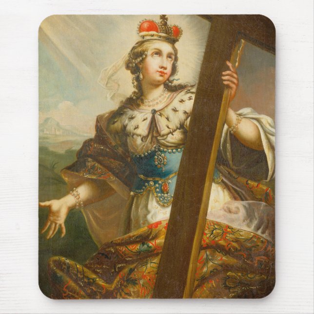 St. Helena von Konstantinopel mit Kreuz Mousepad (Vorne)