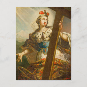 St. Helena von Konstantinopel mit Kreuz Postkarte