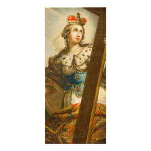 St. Helena von Konstantinopel mit Kreuz Werbekarte