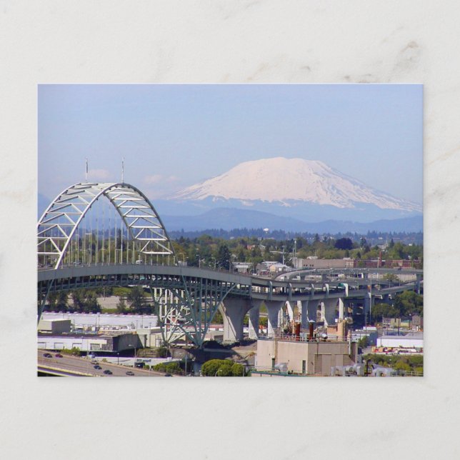 St Helens & Fremont Bridge Postkarten (Vorderseite)