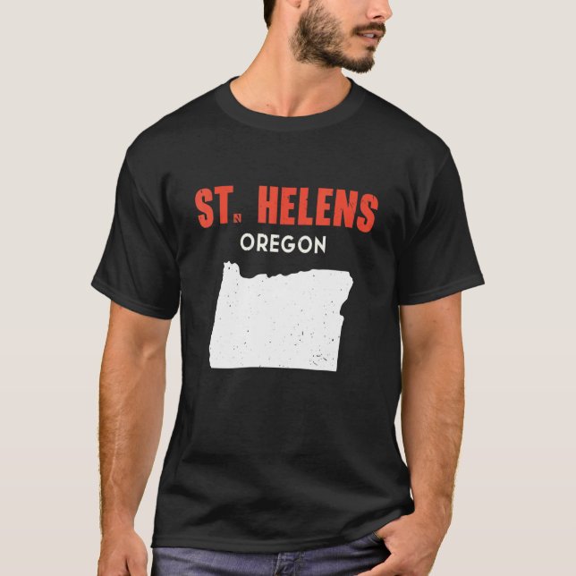 St Helens Oregon USA State America Travel Oregonia T-Shirt (Vorderseite)