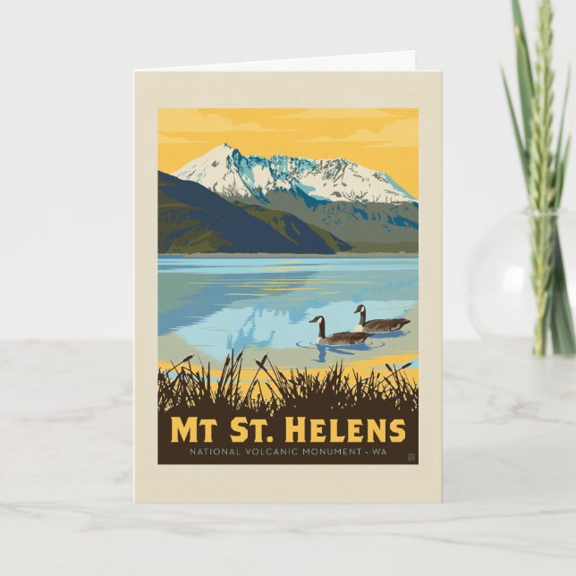St. Helens | Washington Karte (Vorderseite)