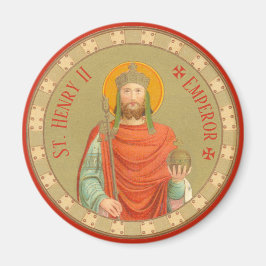 St. Henry II, Kaiser (BBS 10) Runde Magnet