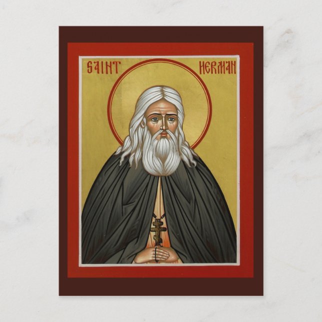 St. Herman of Alaska Gebet Card Postkarte (Vorderseite)