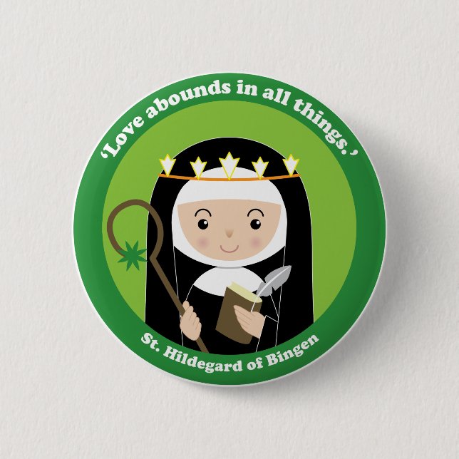 St. Hildegard Button (Vorderseite)