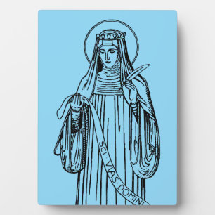 St. Hildegard of Bingen Doktor der Kirche Fotoplatte