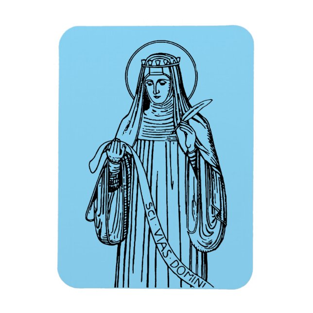 St. Hildegard of Bingen Doktor der Kirche Magnet (Vertikal)