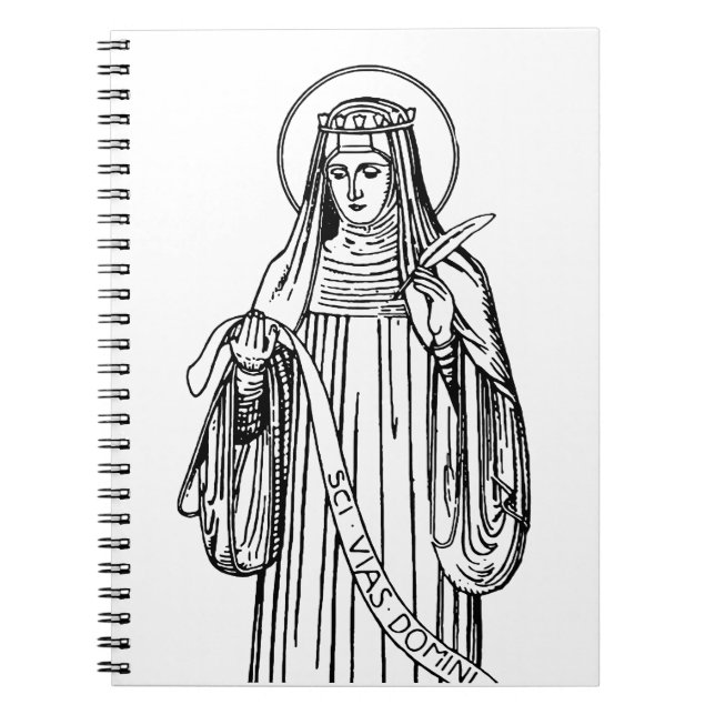 St. Hildegard of Bingen Doktor der Kirche Notizblock (Vorderseite)