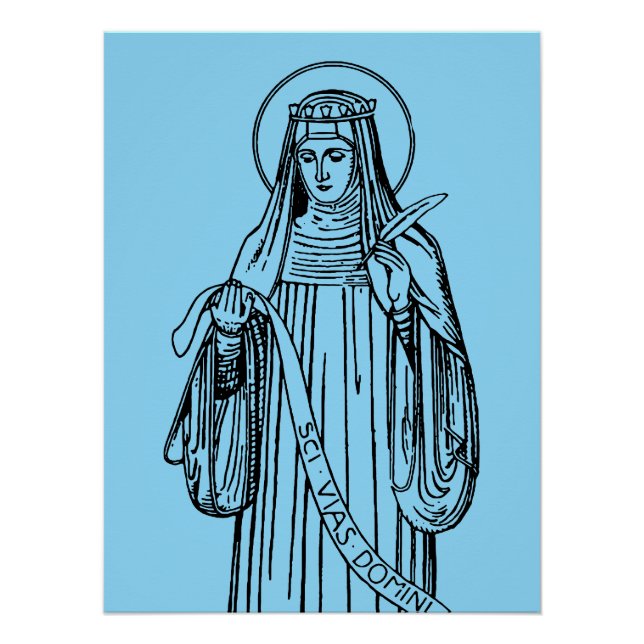 St. Hildegard of Bingen Doktor der Kirche Poster (Vorderseite)