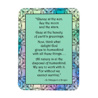 St. Hildegard of Bingen Quote Magnet