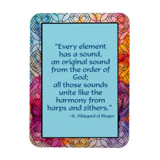 St. Hildegard of Bingen Quote Magnet