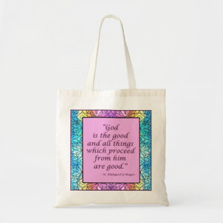 St. Hildegard of Bingen Quote Tote Bag Tragetasche
