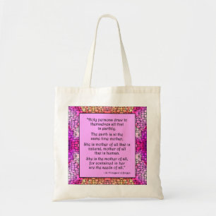 St. Hildegard of Bingen Quote Tote Bag Tragetasche