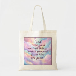 St. Hildegard of Bingen Quote Tote Bag Tragetasche