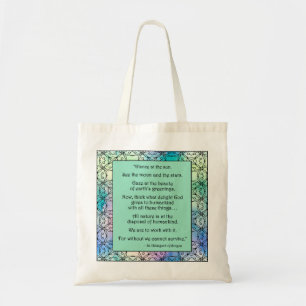 St. Hildegard of Bingen Quote Tote Bag Tragetasche