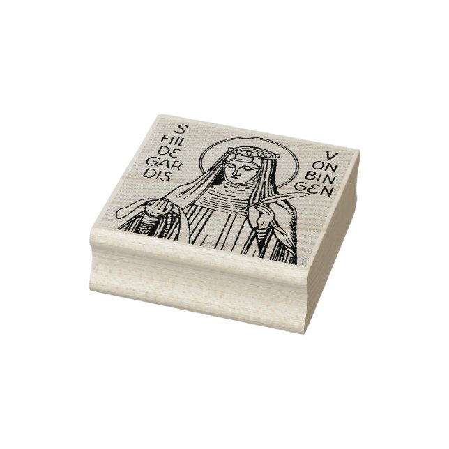 St. Hildegard von Bingen Benediktinerkatzen Gummistempel (Stempel)