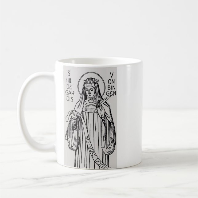 St. Hildegard von Bingen Benediktinerkatzen Kaffeetasse (Links)