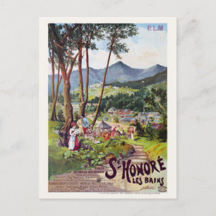St Honoré les Bains Vintage Poster 1897 Postkarte