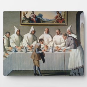 St. Hugh of Cluny (1024-1109) im Refektorium von Fotoplatte