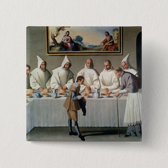 St. Hugh von Cluny (1024-1109) im Refektorium von Button (Vorderseite)