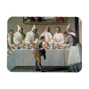 St. Hugh von Cluny (1024-1109) im Refektorium von Magnet