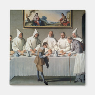 St. Hugh von Cluny (1024-1109) im Refektorium von Magnet