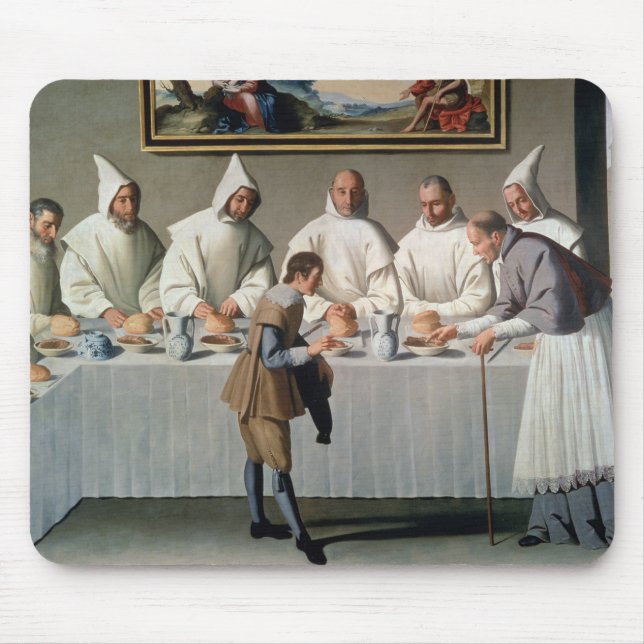 St. Hugh von Cluny (1024-1109) im Refektorium von Mousepad (Vorne)