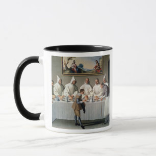 St. Hugh von Cluny (1024-1109) im Refektorium von Tasse
