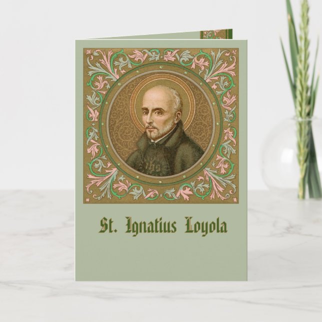 St. Ignatius Loyola (BK 050) Blank Greeting/Note Karte (Vorderseite)