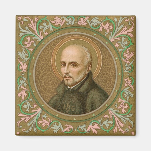 St. Ignatius Loyola (BK 050) Square Magnet (Vorne)