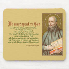 St. Ignatius Loyola (JM 27; Zitat) Mousepad