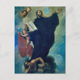 St. Ignatius Loyola von Miguel Cabrera Postkarte