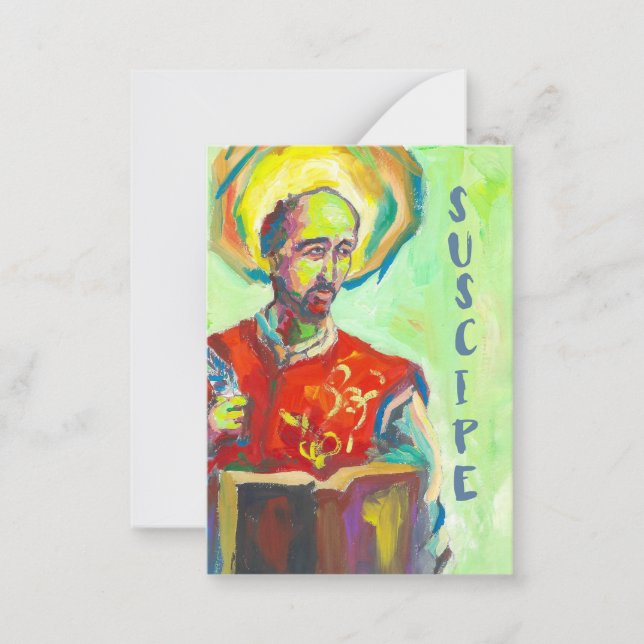 St. Ignatius of Loyola card Mitteilungskarte (Vorderseite)