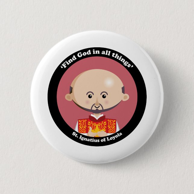 St. Ignatius von Loyola Button (Vorderseite)