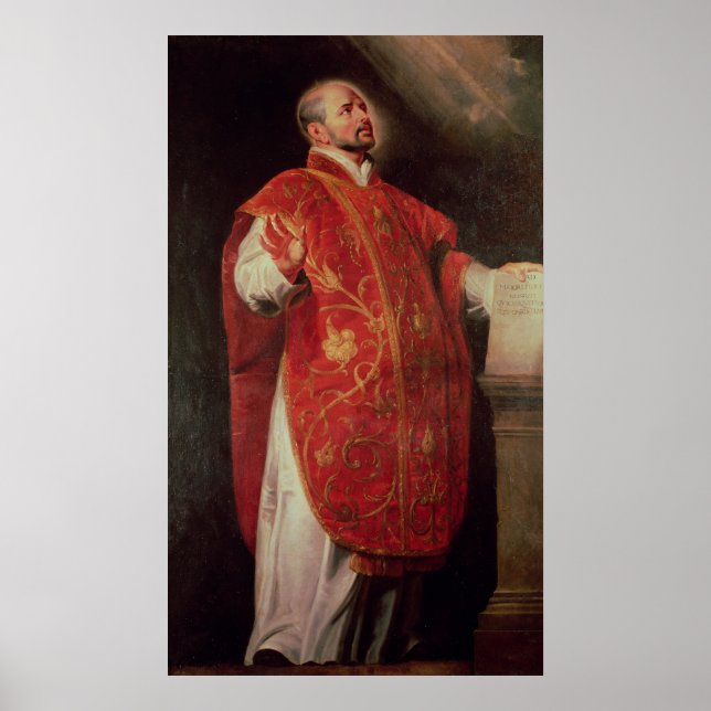St. Ignatius von Loyola Gründer der Jesuiten Poster (Vorne)