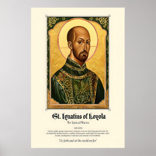St. Ignatius von Loyola Kunstprint Jesuiten Gründe Poster