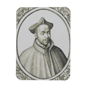 St. Ignatius von Loyola Kupferstich Antike Kunst Magnet