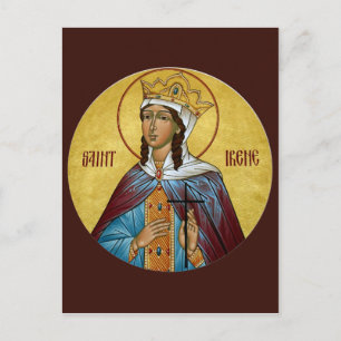 St. Irene Prayer Card Postkarte