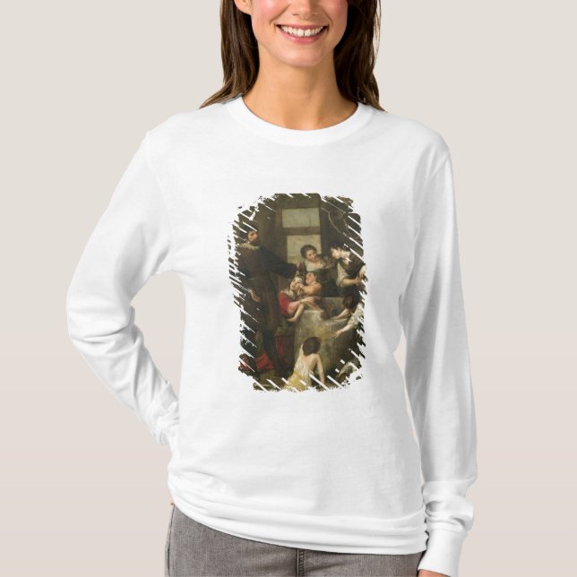 St. Isidore rettet ein Kind, das in ein wel T-Shirt (Vorderseite)