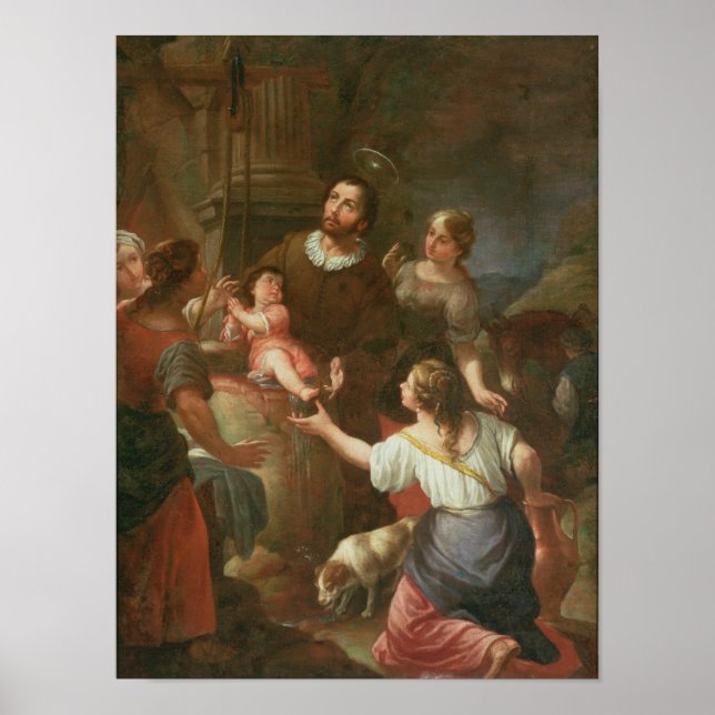 St. Isidore und das Wunder am Brunnen Poster (Vorne)