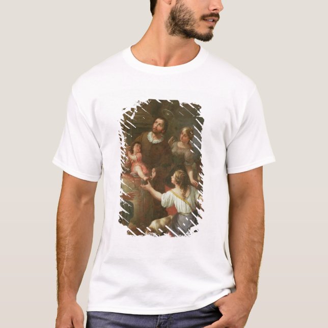 St. Isidore und das Wunder am Brunnen T-Shirt (Vorderseite)