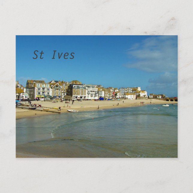 St Ives Cornwall England Foto Postkarte (Vorderseite)