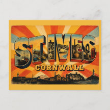 St Ives Cornwall Küsten Künstlerstadt Retro Kunst