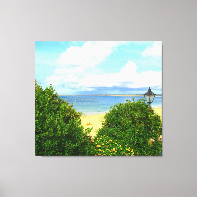 St. Ives Cornwall Meer und Landschaft Leinwanddruck (Vorderseite)