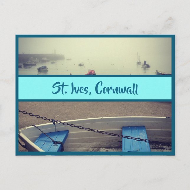 St. Ives Cornwall Postkarte (Vorderseite)
