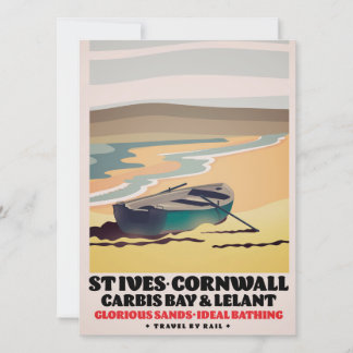 St Ives Cornwall Travel Poster