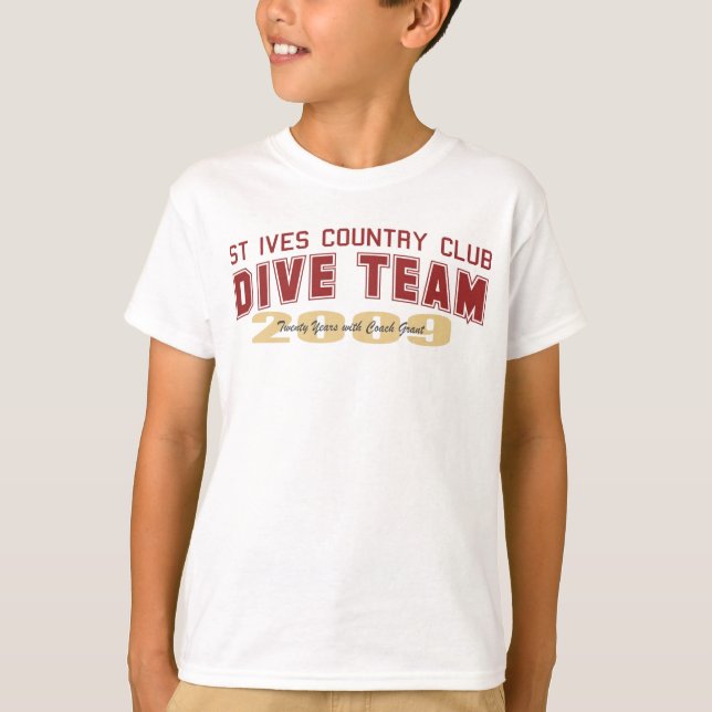 St. Ives Tauchen-Team-Jugend T-Shirt (Vorderseite)