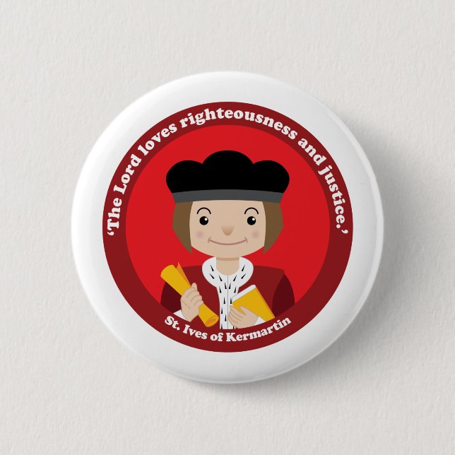St. Ivo Kermatin Button (Vorderseite)