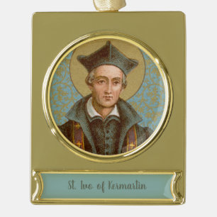 St. Ivo von Kermartin (BK 015) Banner-Ornament Gold